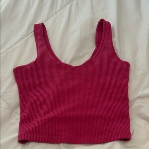 Hollister Ribbed Fuchsia Tank Top